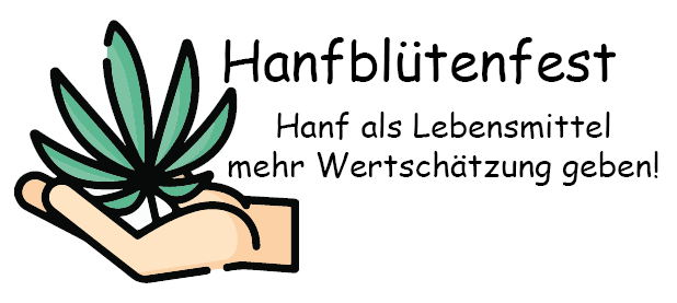 Logo Grafik des Hanfblütenfest in Berlin